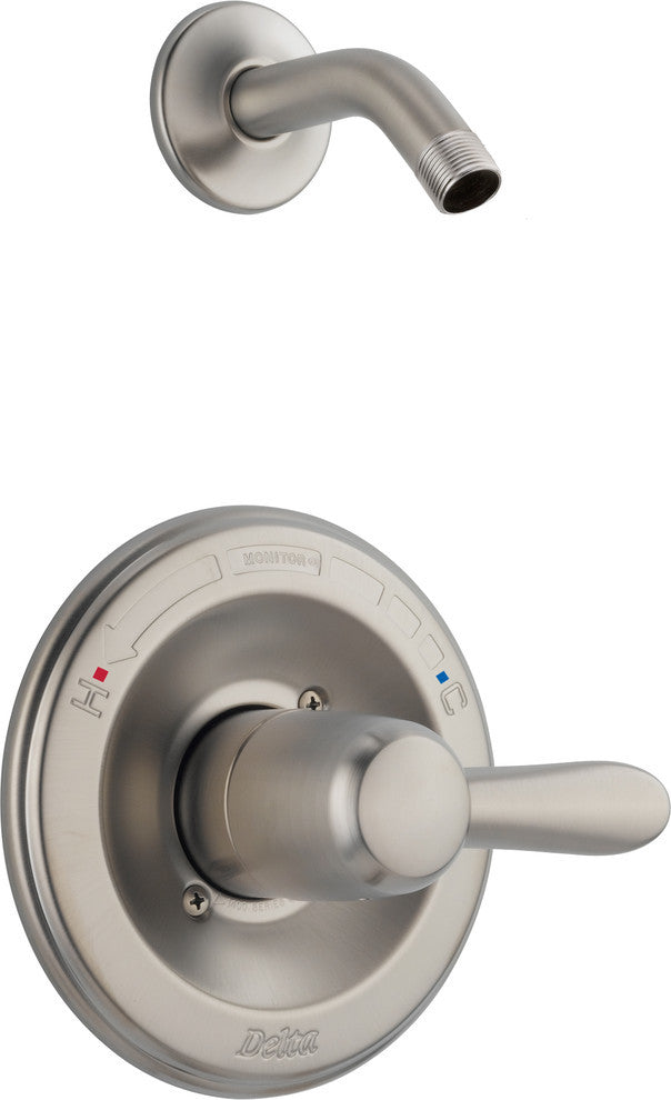 Delta Lahara Monitor 14 Series Shower Trim, Less Head, Stainless, T14238-SSLHD