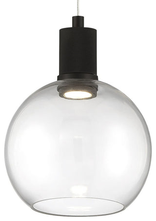 Access Lighting 63142LEDD/CLR Port Nine 8"W LED Mini Pendant - Matte Black