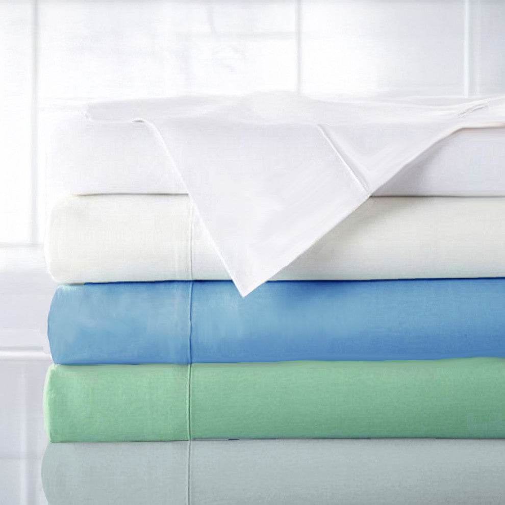 BedVoyage 100% Viscose from Bamboo Sheet Set, White, Full