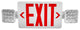 ECL3 Self-Diagnostic LED Emergency Exit Sign, Remote Capable, Red Lettering