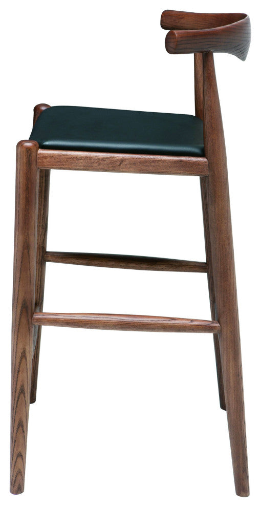 Maja Counter Stool, Walnut/Black