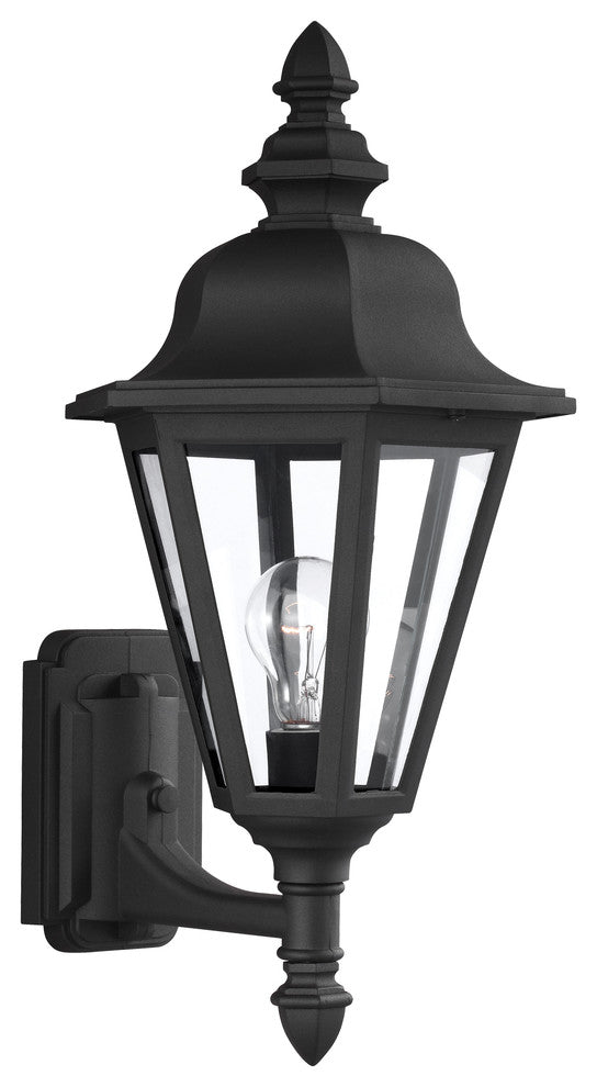 Generation Lighting Lighting 1-Light Bren2od Outdoor Lantern, Black