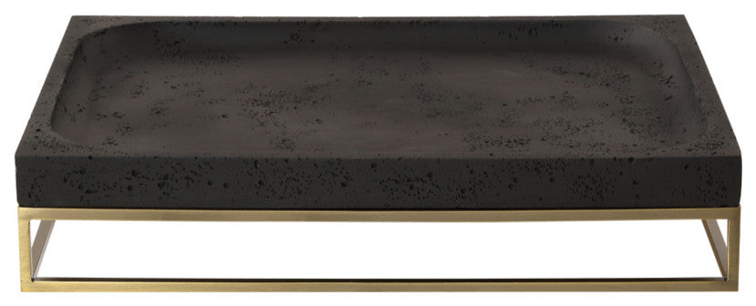 Uttermost - 18161 - Tray - Shadowstone - Antiqued Brass