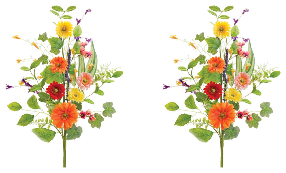 Mixed Floral Spray, Set of 2