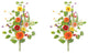 Mixed Floral Spray, Set of 2