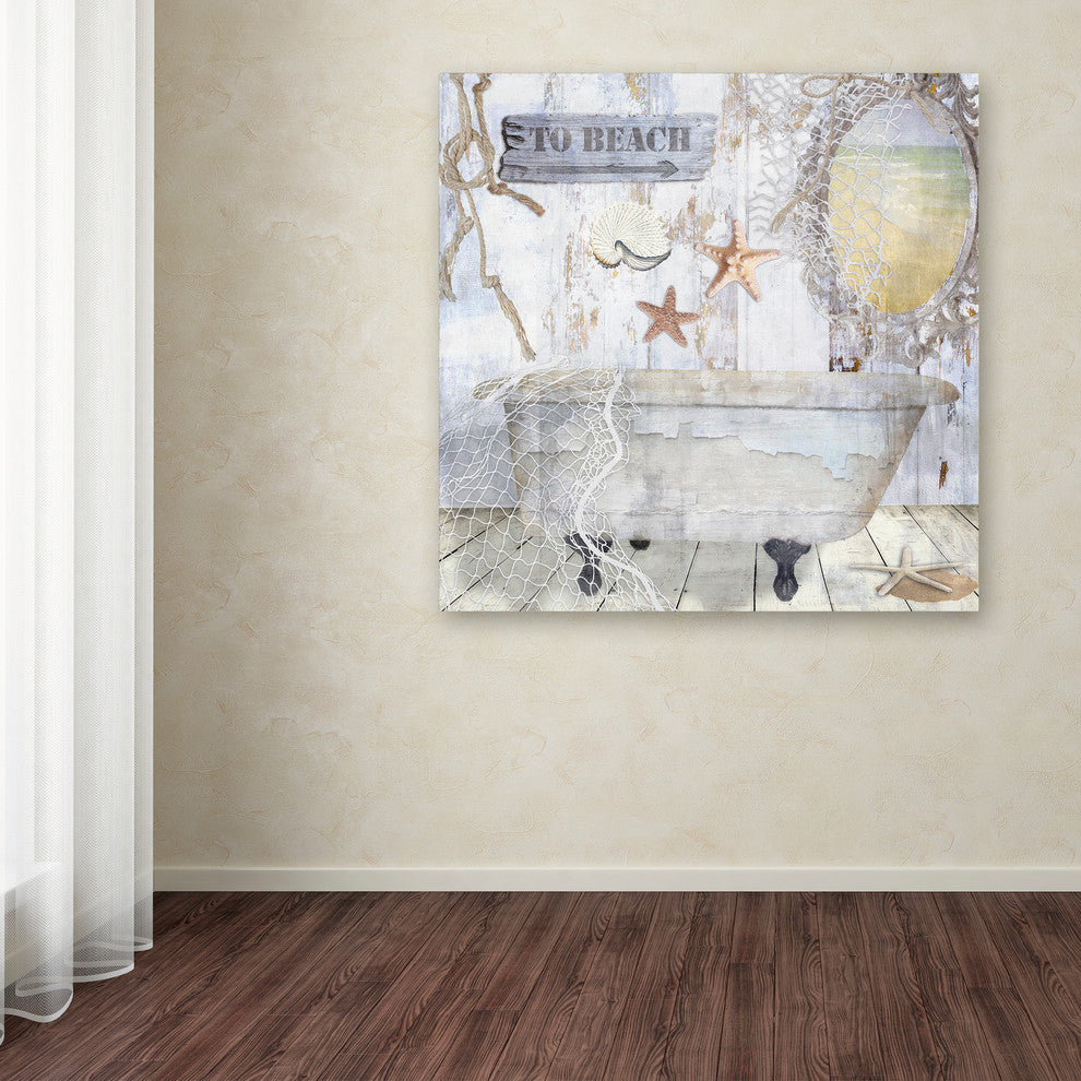 Color Bakery 'Beach House I' Canvas Art, 14x14