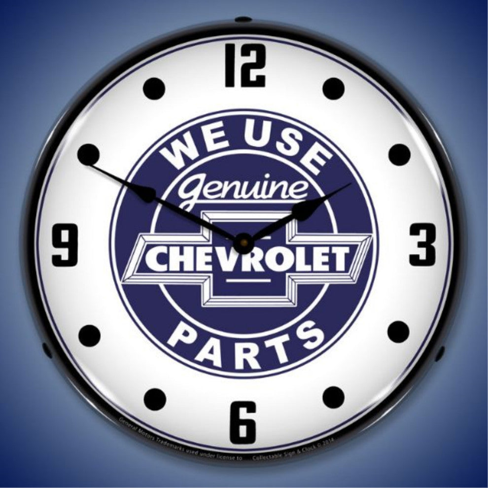 GM1411561 We Use Chevrolet Parts Clock