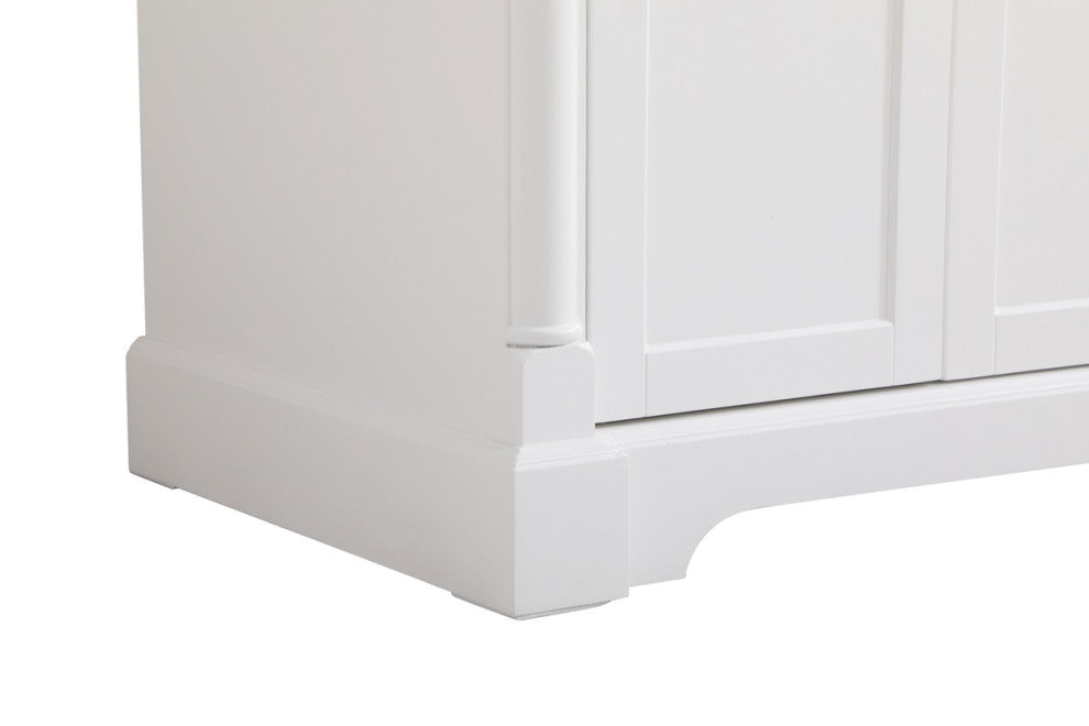 Home Living 42" Single Bathroom Vanity, White