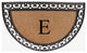 A1HC Natural Coir Monogrammed Door Mat For Front Door, 30"x48", E
