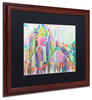 Lauren Moss 'Glint of Gold' Art, Wood Frame, Black Matte, 20"x16"