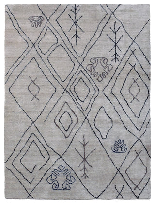 HAND KNOTTED LOOM SILK AREA RUGS-5'x8',Rectangle,Beige Brown,Contemporary