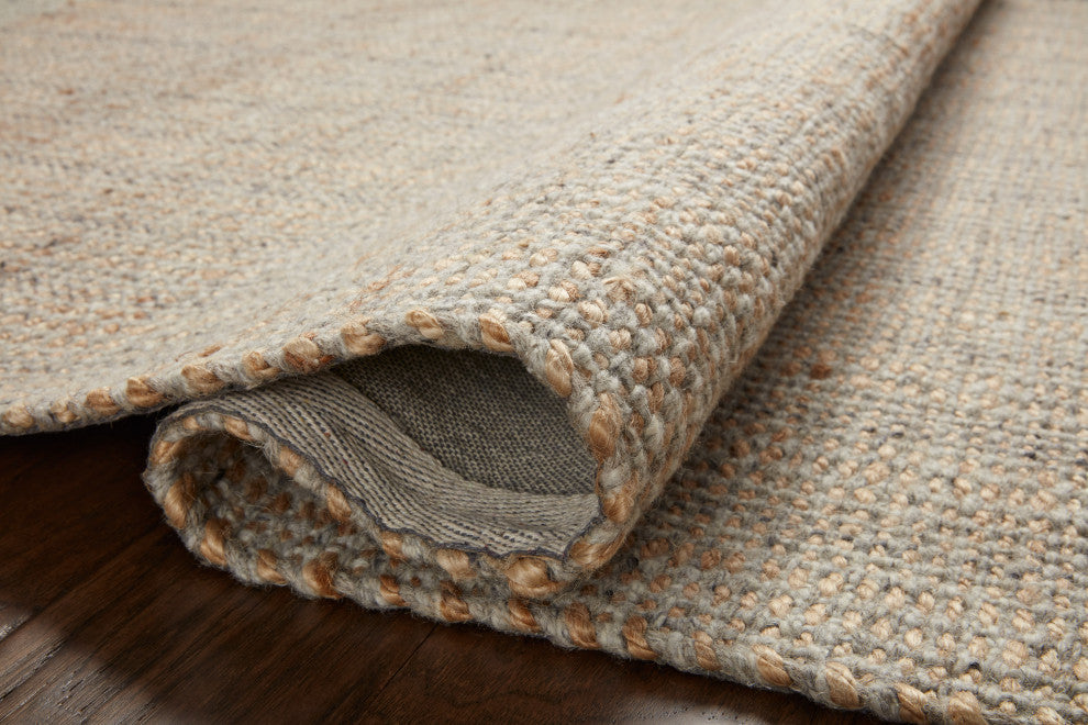 Jean Stoffer x Loloi Cornwall Lt Grey / Natural 7'-9" x 9'-9" Area Rug