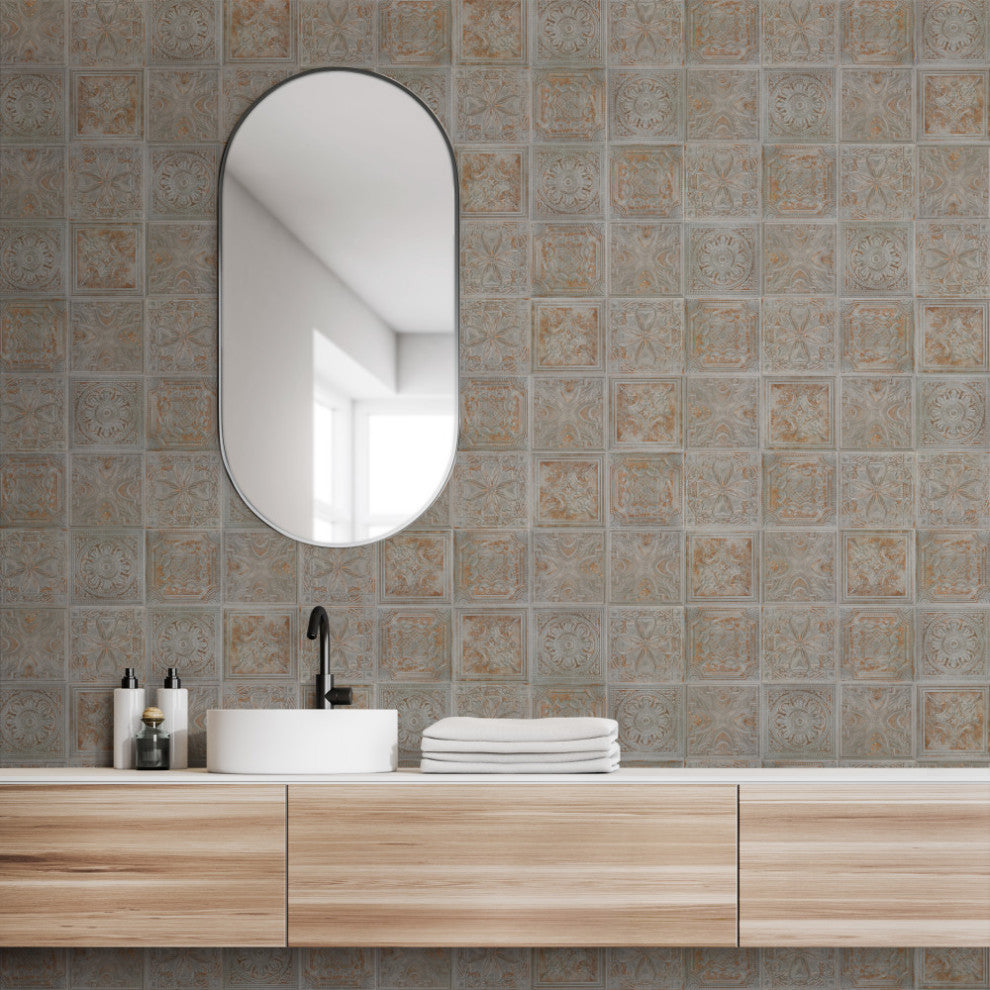 Fitz Charcoal Ceramic Wall Tile