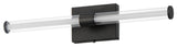 ET2 E23442-10 Fuse 2 Light 24"W LED Vanity Light - Black