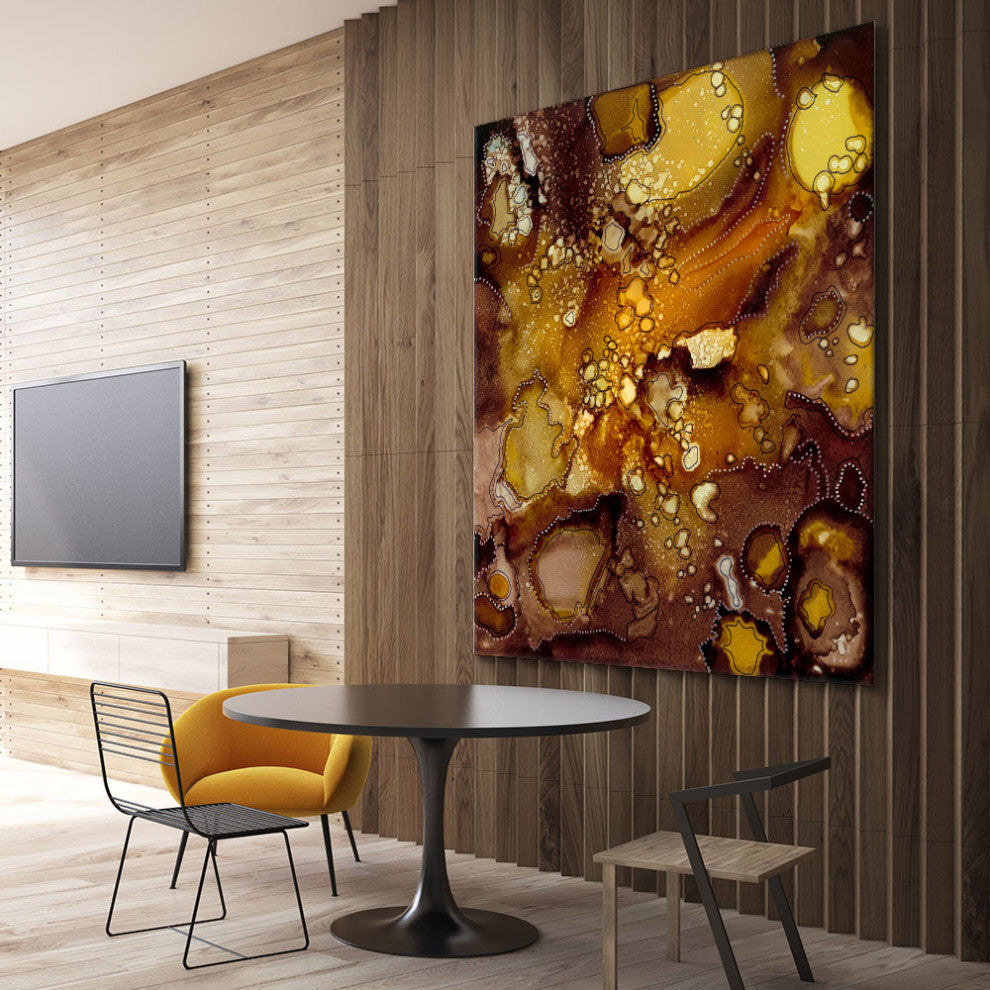 "Chestnut Illumination II" Fine Art Giant Canvas Print, 84"x84"
