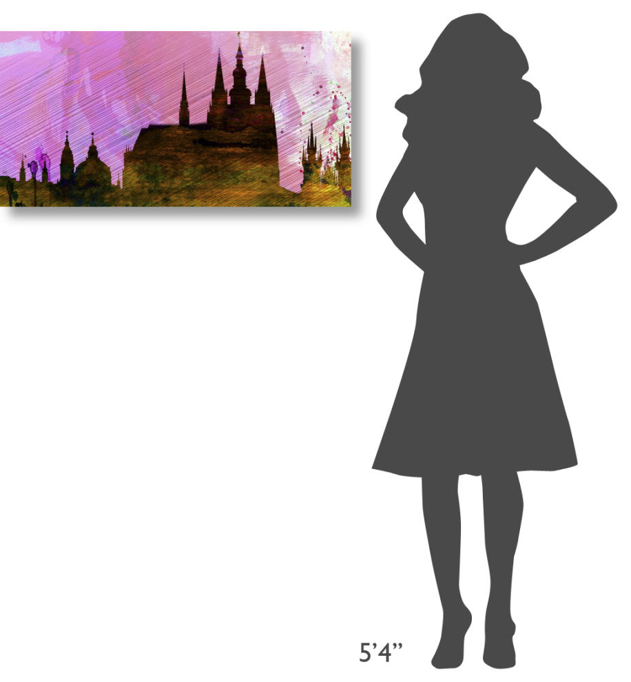 "Prague City Skyline" Fine Art Print