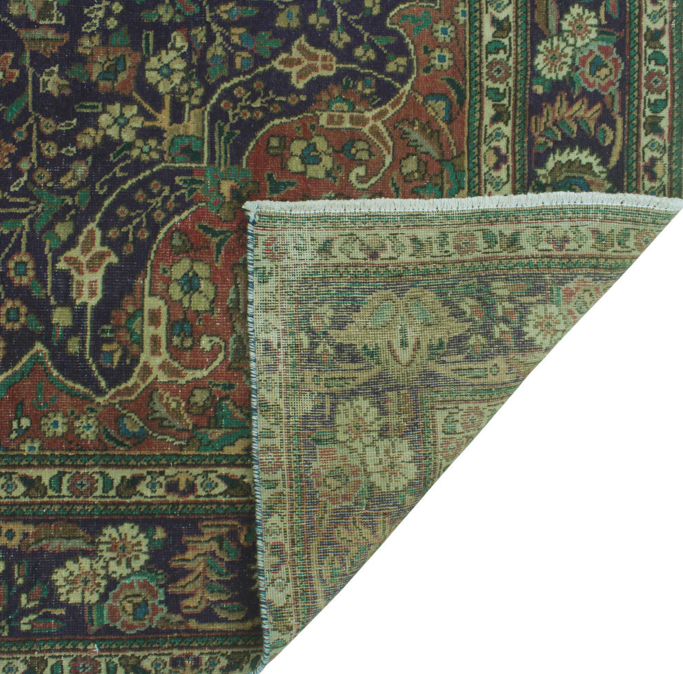 Fine Vintage Distressed Leah Blue Rug