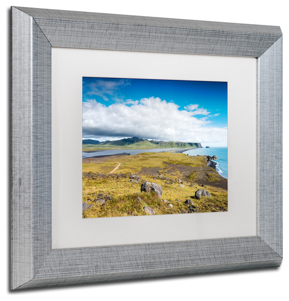 Philippe Sainte-Laudy 'Clouds Over Vik' Matted Framed Art