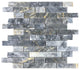 Luna Sky Marble Strip Liner on 12"x12" Mesh Mosaic Tile (10 sqft per box)