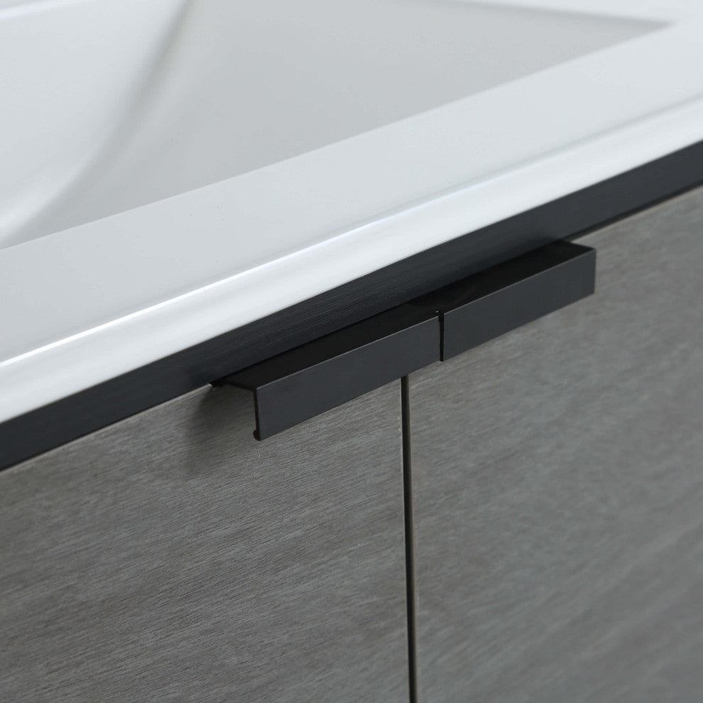 Fine Fixture Bathroom Vanity and Sink, 24"Clasic Gray ADA Compliant, Classic Gra