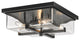 Zlite 592F-BK 4-Light Outdoor Flush Ceiling Mount Fixture, Seedy