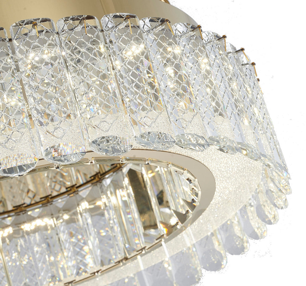 Bethel International FT106FM16G 1-Light LED Flush Mount, Gold