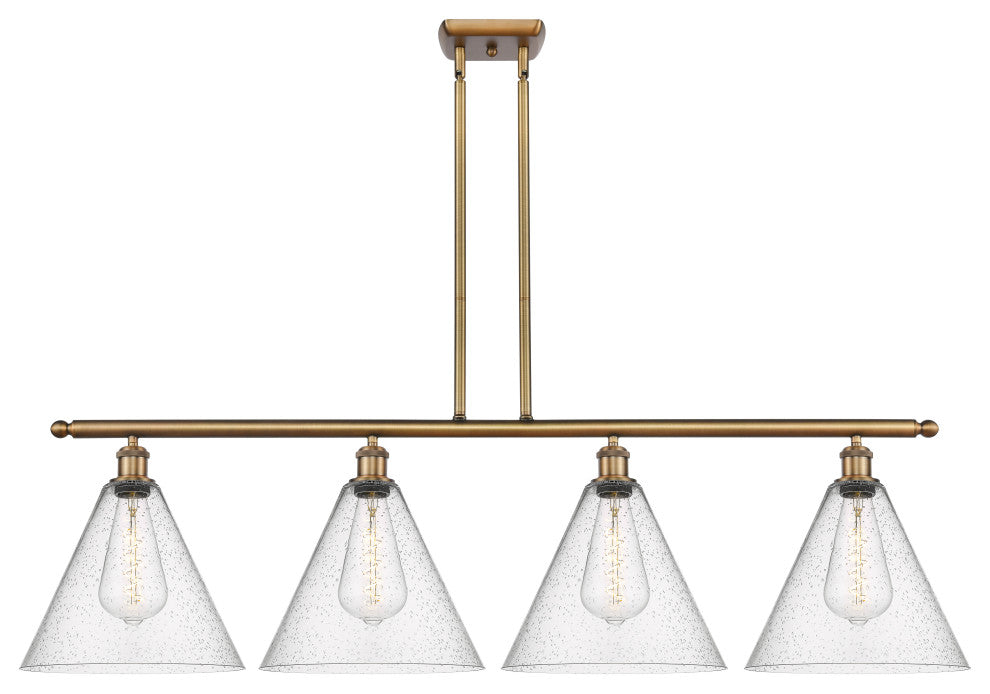 Innovations 516-4I-BB-GBC-124-LED 4 Light Island Light, Brushed Brass