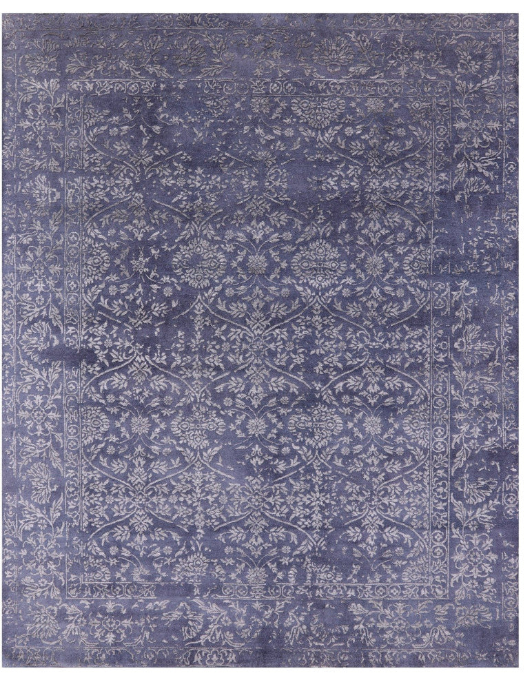 8' 0" X 10' 0" Persian Handmade Wool and Silk Rug Q11752