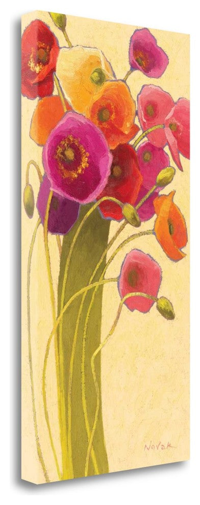 "Amapola Barcelona II Wag" By Shirley Novak, Giclee Print on Gallery Wrap Canvas