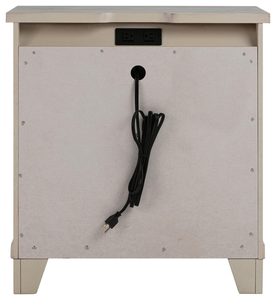 Montauk Weathered White Nightstand