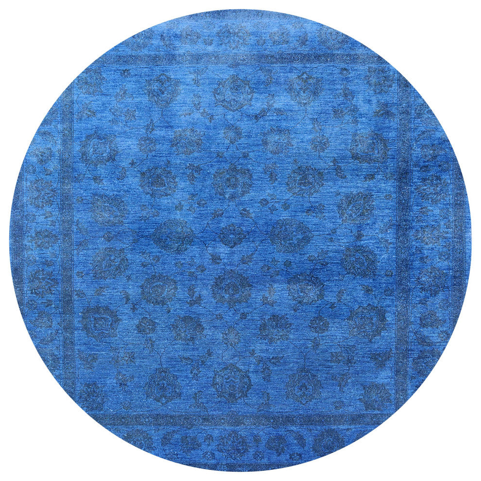 Ahgly Company Indoor Round Mid-Century Modern Area Rugs, 4' Round