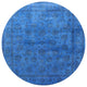 Ahgly Company Indoor Round Mid-Century Modern Area Rugs, 4' Round
