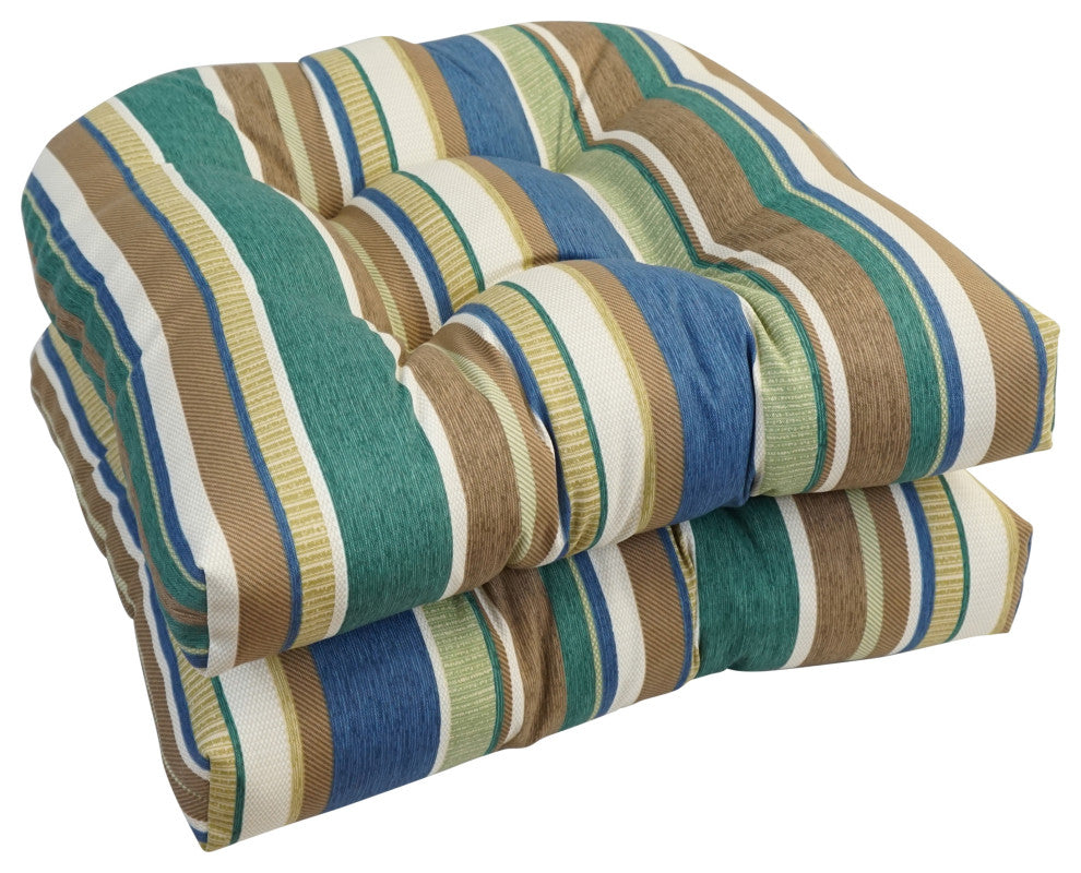19" U-Shaped Dining Chair Cushions, Set of 2, Coltrane Chambr
