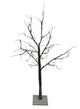 LED Lighted Flocked Christmas Twig Tree Outdoor Yard Art Decoration, Warm Clear