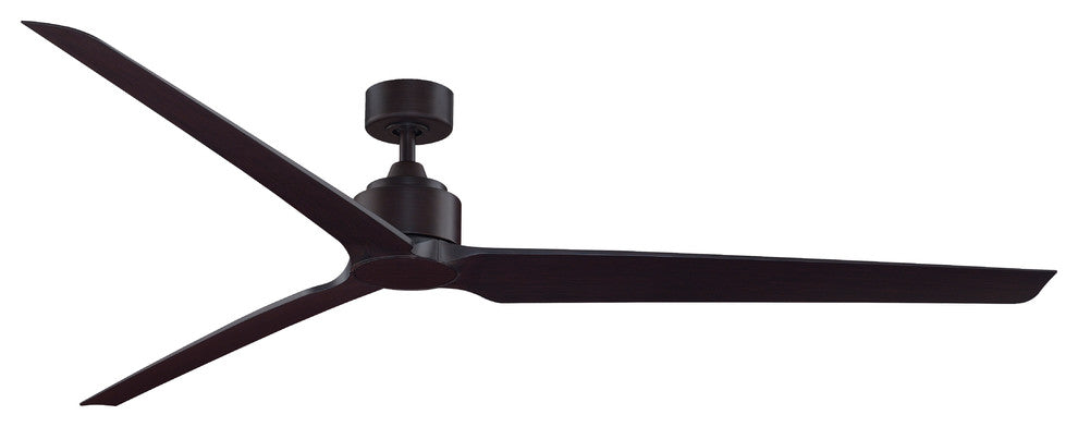 Fanimation TriAire Custom Ceiling Fan Dark Bronze/Dark Walnut, 84"
