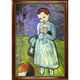 La Pastiche Child Holding a Dove with Verona Cafe Frame, 28" x 40"