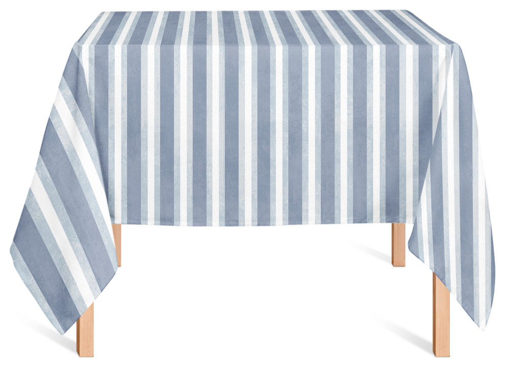 Blue Stripes 58x58 Tablecloth