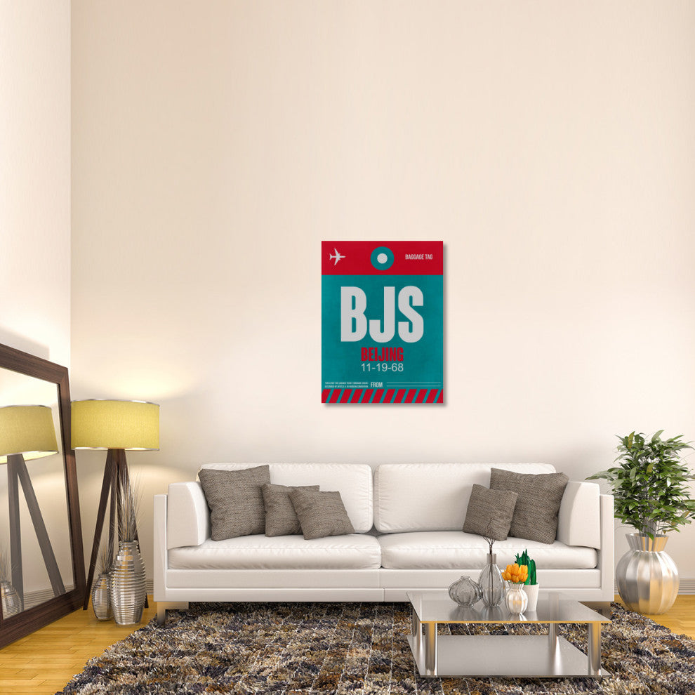 "BJS Beijing Luggage Tag 1" Fine Art Print