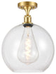Innovations 516-1C-SG-G122-12 1-Light Semi-Flush Mount, Satin Gold