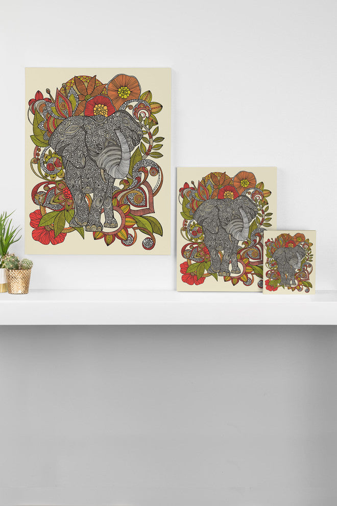 Deny Designs Valentina Ramos Bo The Elephant Art Canvas