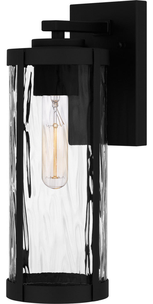 Culpo 1-Light Outdoor Wall Mount, Matte Black