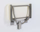 Rectangular Folding Shower Seat, Padded White, 30 Inch, Wall Mount