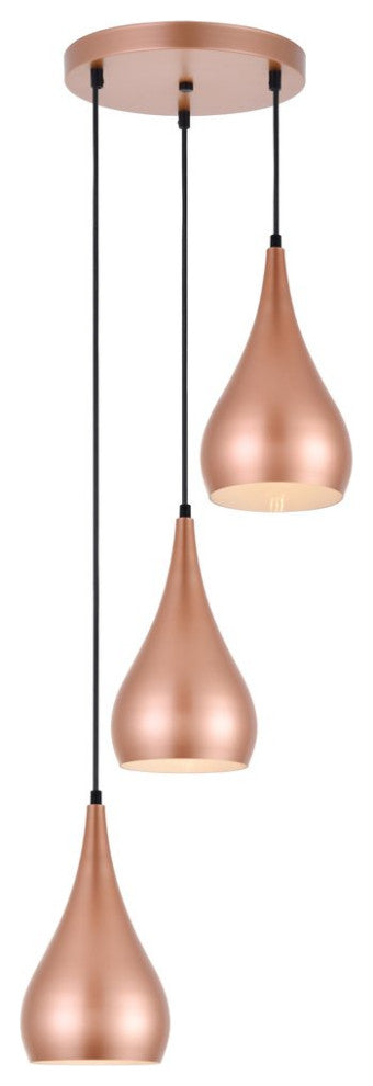 Nicholas 3-Light Honey Gold Pendant