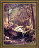 Albert Bierstadt The Mountain BrookFramed Premium Canvas Print, 16"x20"