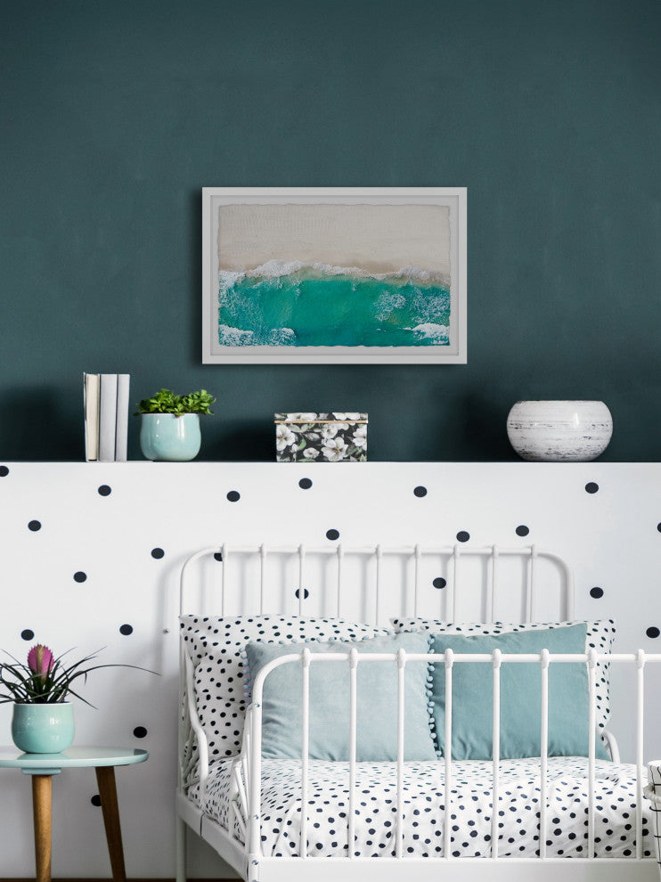 "Gather Footprints" Framed Painting Print, 30x20