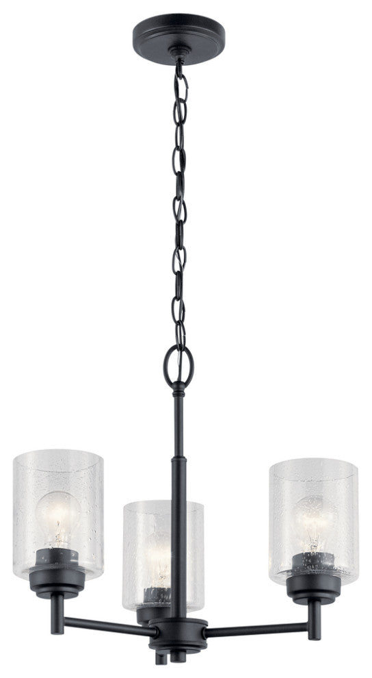 Winslow Black Mini Chandelier 3-Light