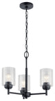 Winslow Black Mini Chandelier 3-Light