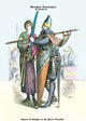 German Costumes: Squire and Knight in the First Crusade - Framed Paper Poster