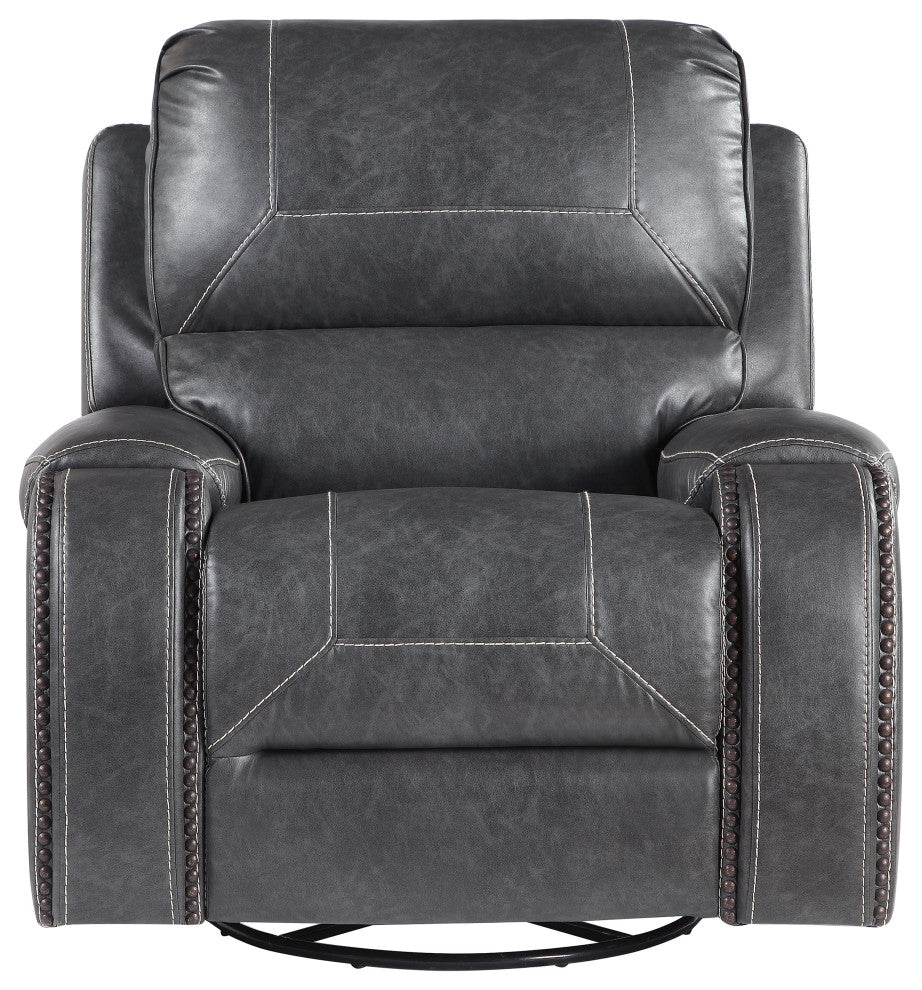 Keily Manual Reclining 3 Piece Motion Set Grey