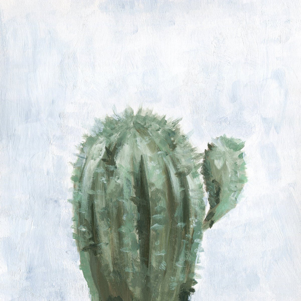 "Green Cacti" Painting Print on Wrapped Canvas, 40"x40"